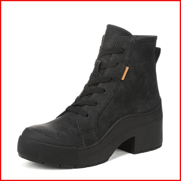 Platform Ankle Boots Faux Leather Lace Up Comfort Sneaker Boots